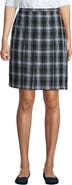 Lands' End School Uniform Young  Plaid Box Pleat Skirt Top of the Knee