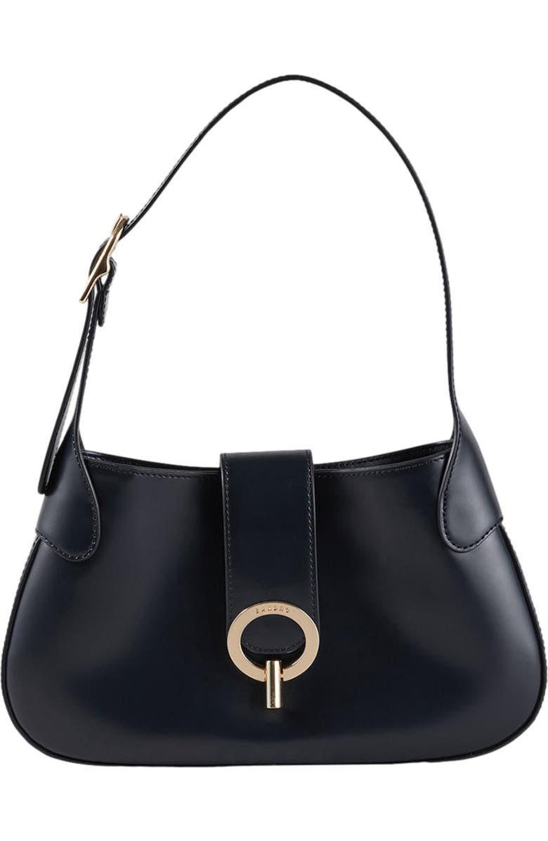 SANDRO Janet bag in certified leather, Main, color, Black