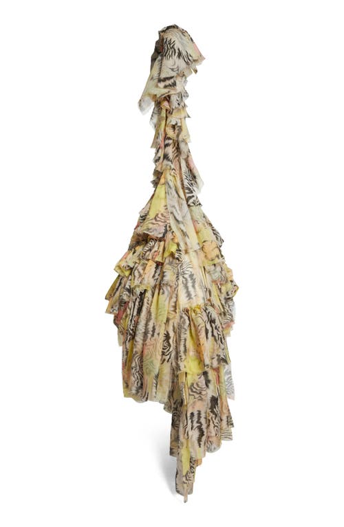 Collina Strada Zebra Floral Cloud Silk Crossbody Bag In Zebra Floral