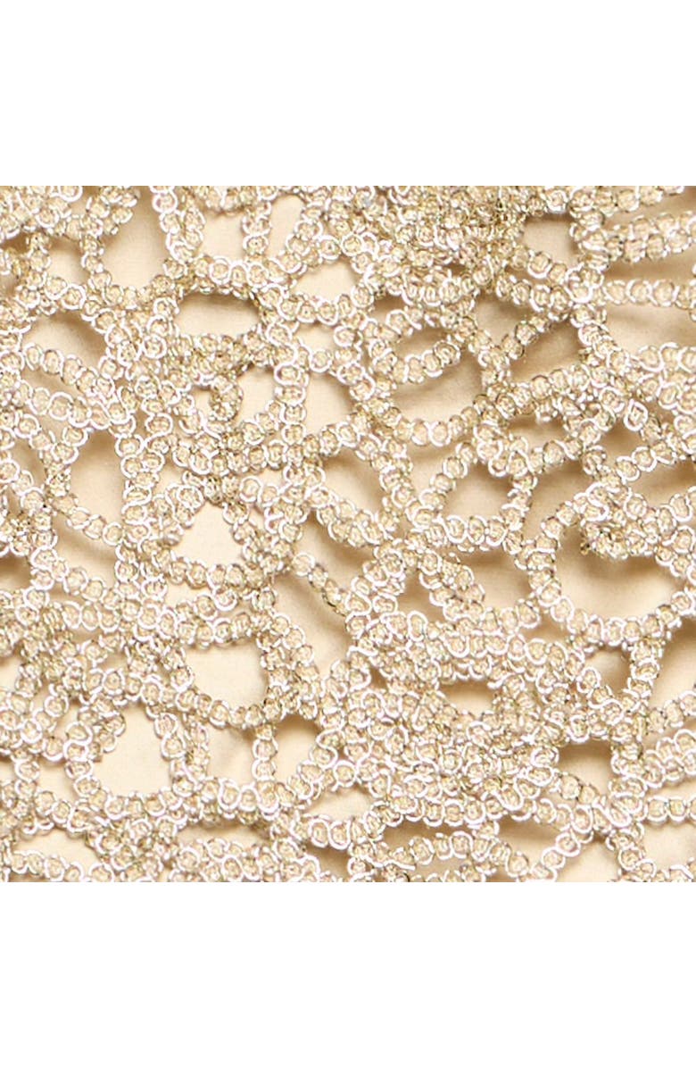 MINT VELVET Metallic Lace Top, Alternate, color, Gold