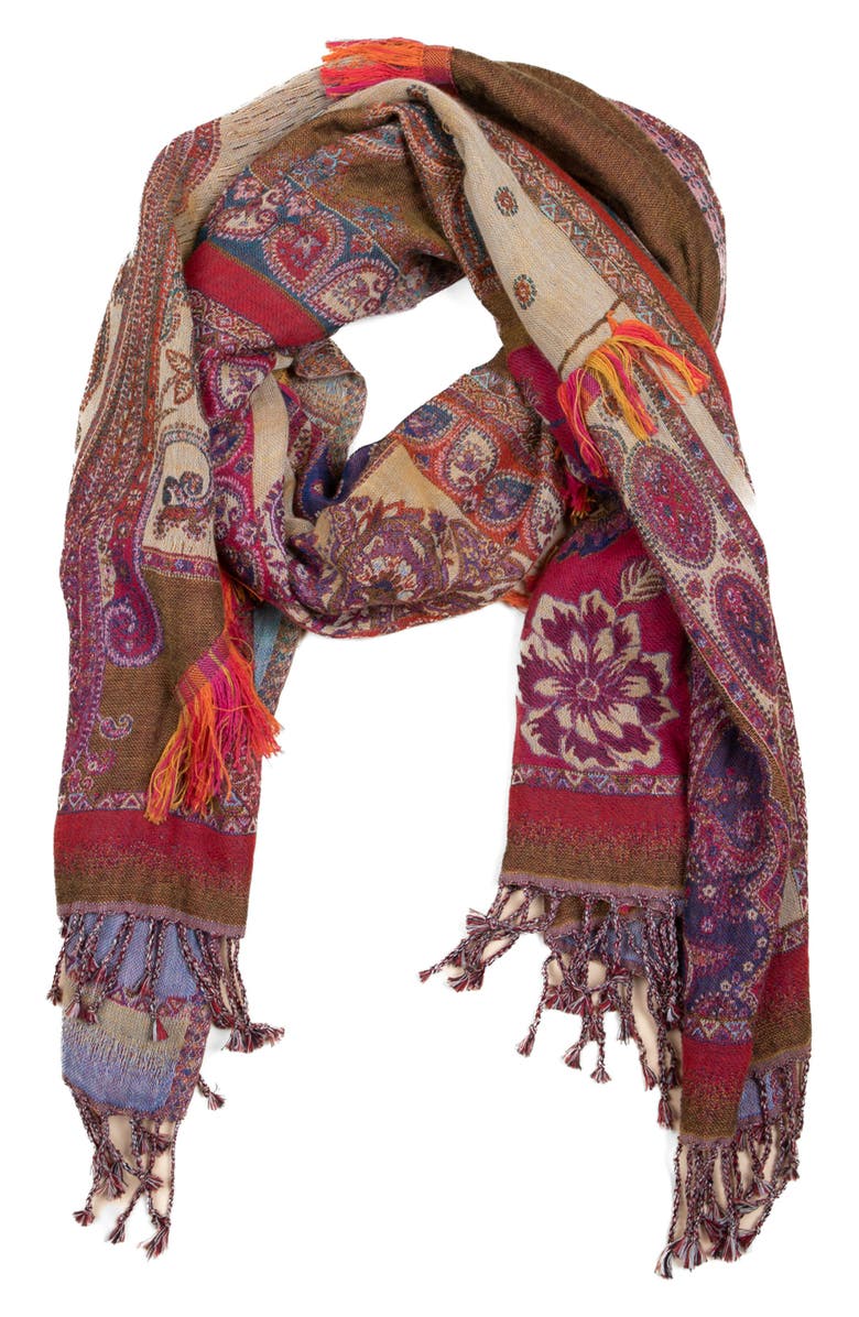 SAACHI Mix Paisley Scarf, Main, color, Multi-Floral