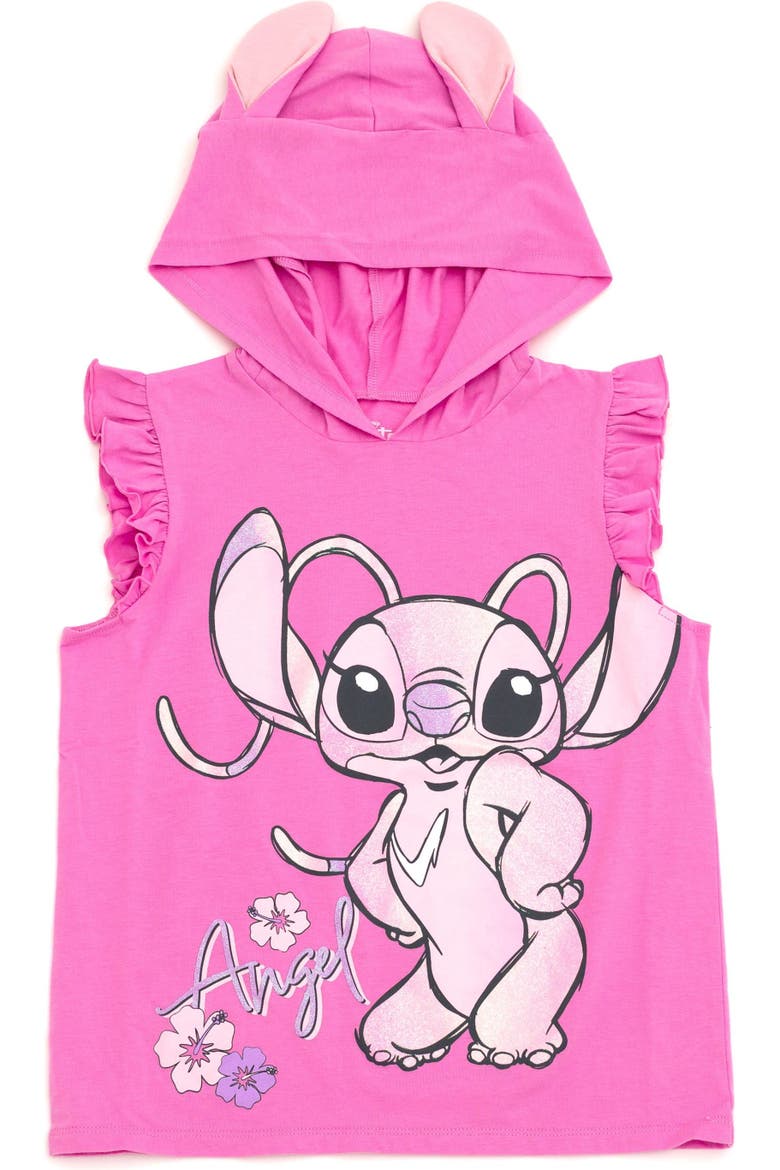 Cosplay Tank Top & Shorts Set, Alternate, color, Pink Purple Angel