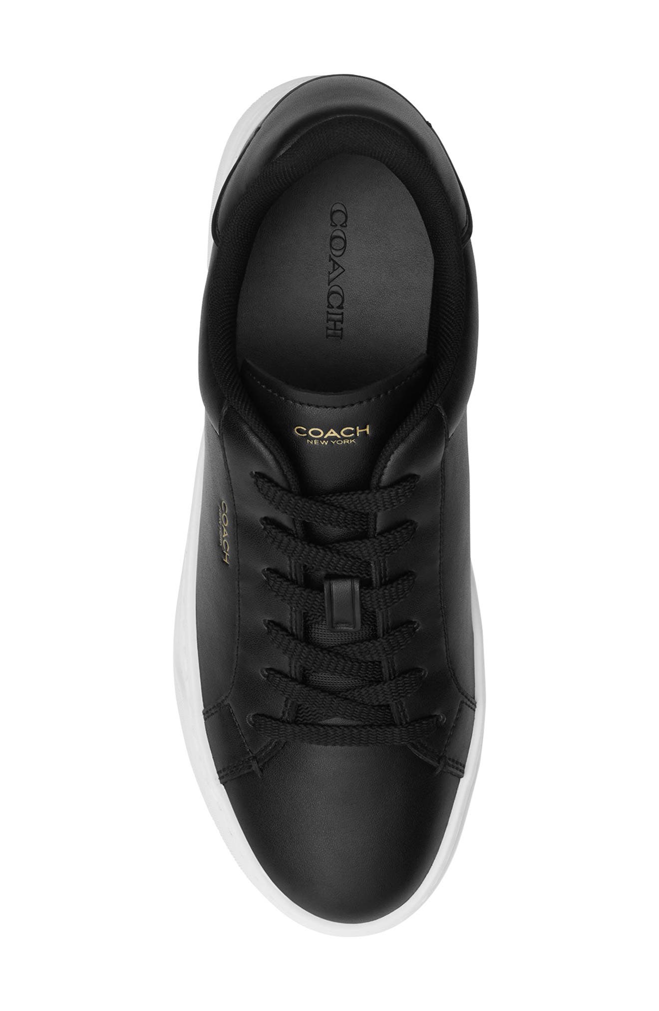 COACH High Line Sneaker, Alternate, color, Black/ Optic White