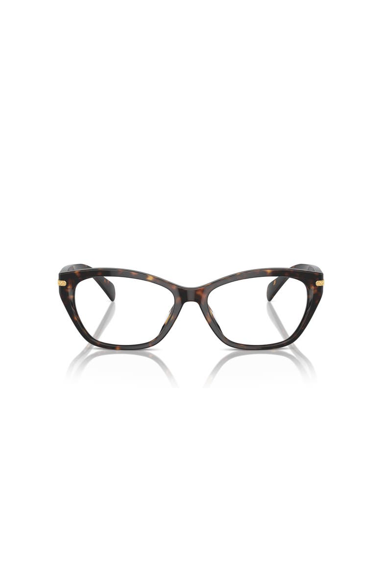 RALPH 55mm Rectangle optical glasses, Alternate, color, Tortoise