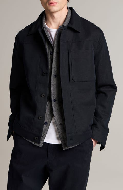 Pleated Trucker Jacket