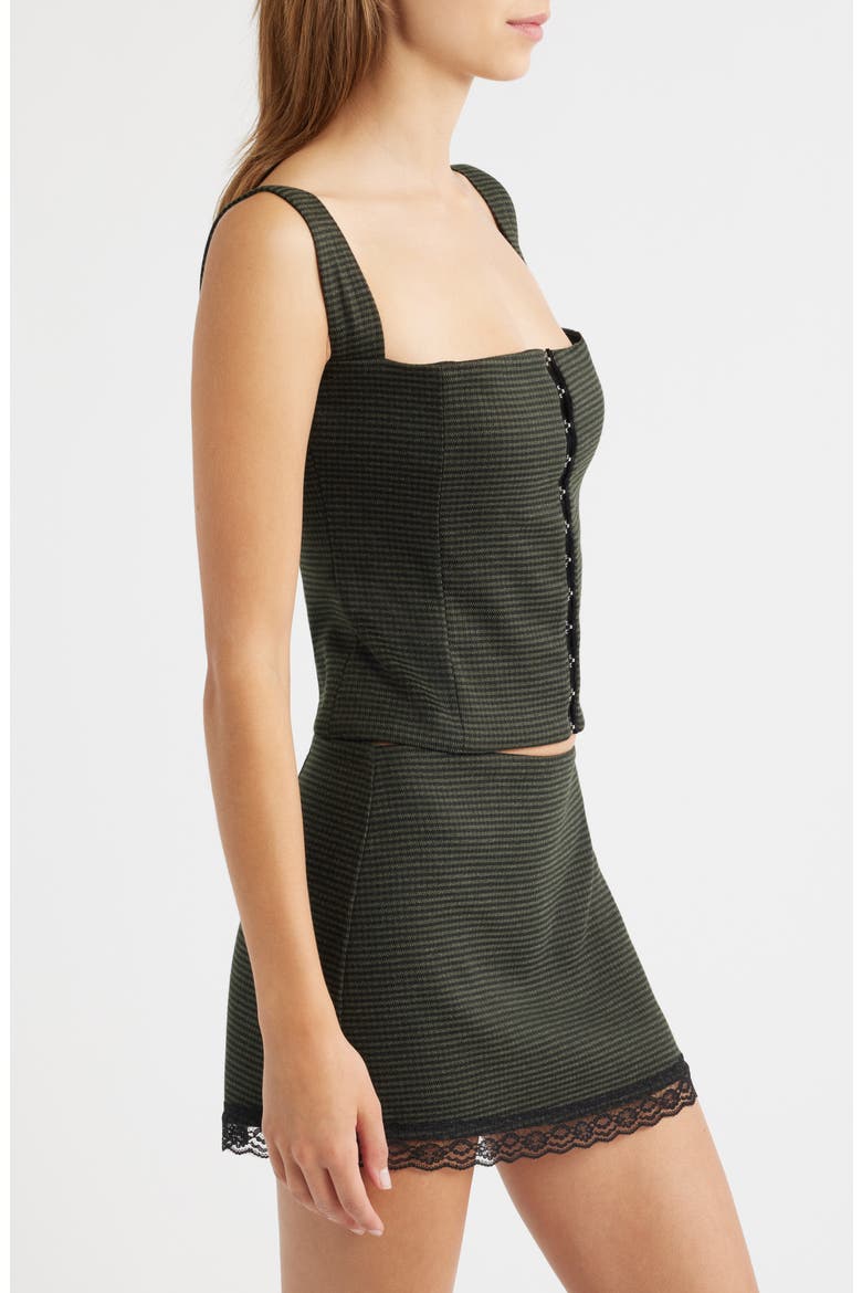 Ambrose Houndstooth Corset, Alternate, color, HOUNDSTOOTH