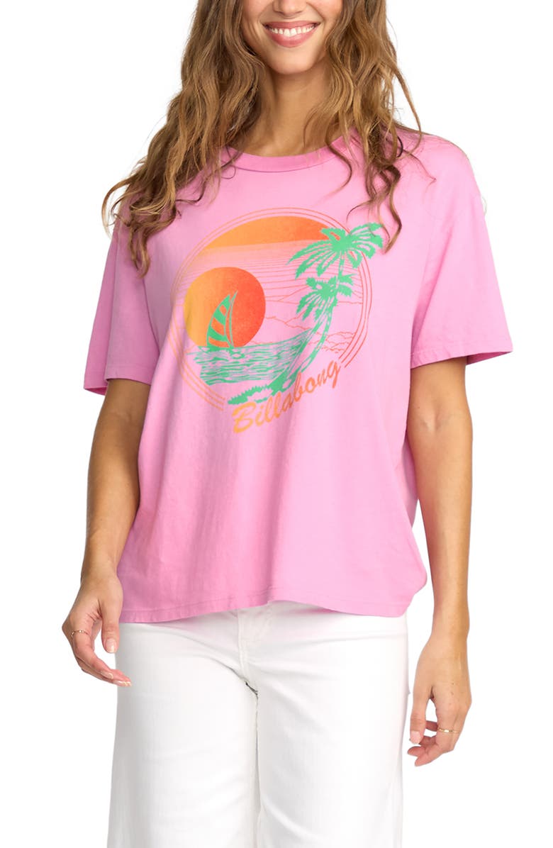Billabong Bright New Day Cotton Graphic T-Shirt, Main, color, 