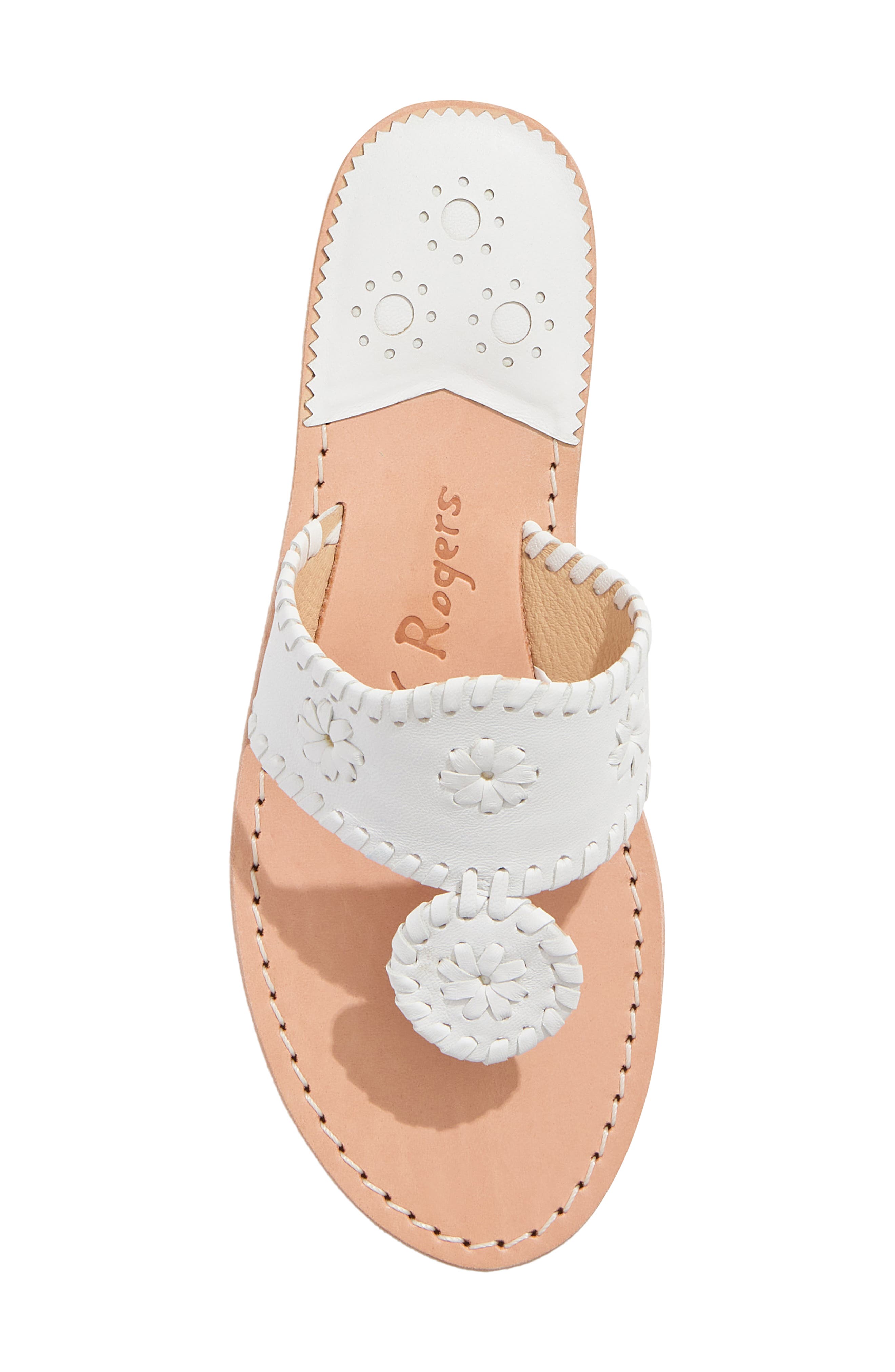 Jacks Flat Sandal, Alternate, color, WHITE/ WHITE