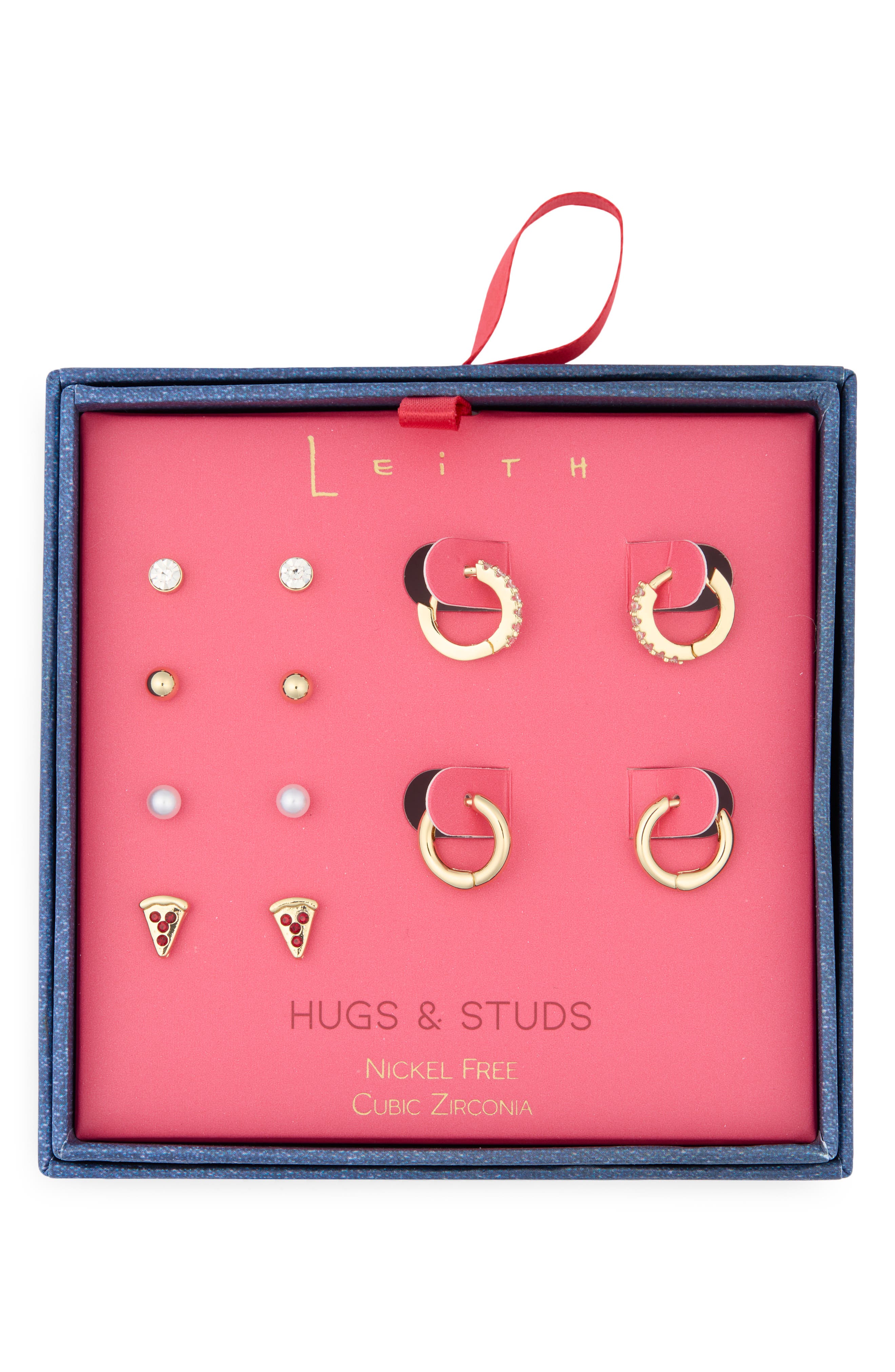 Leith 6-Pack Pizza Assorted Earrings Set