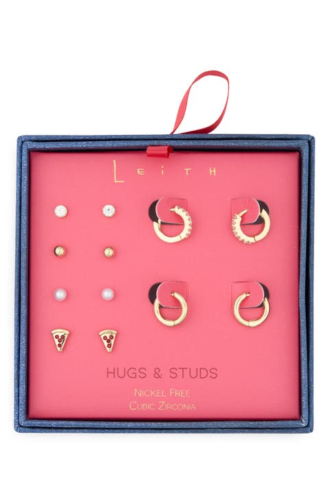 6-Pack Pizza Assorted Earrings Set