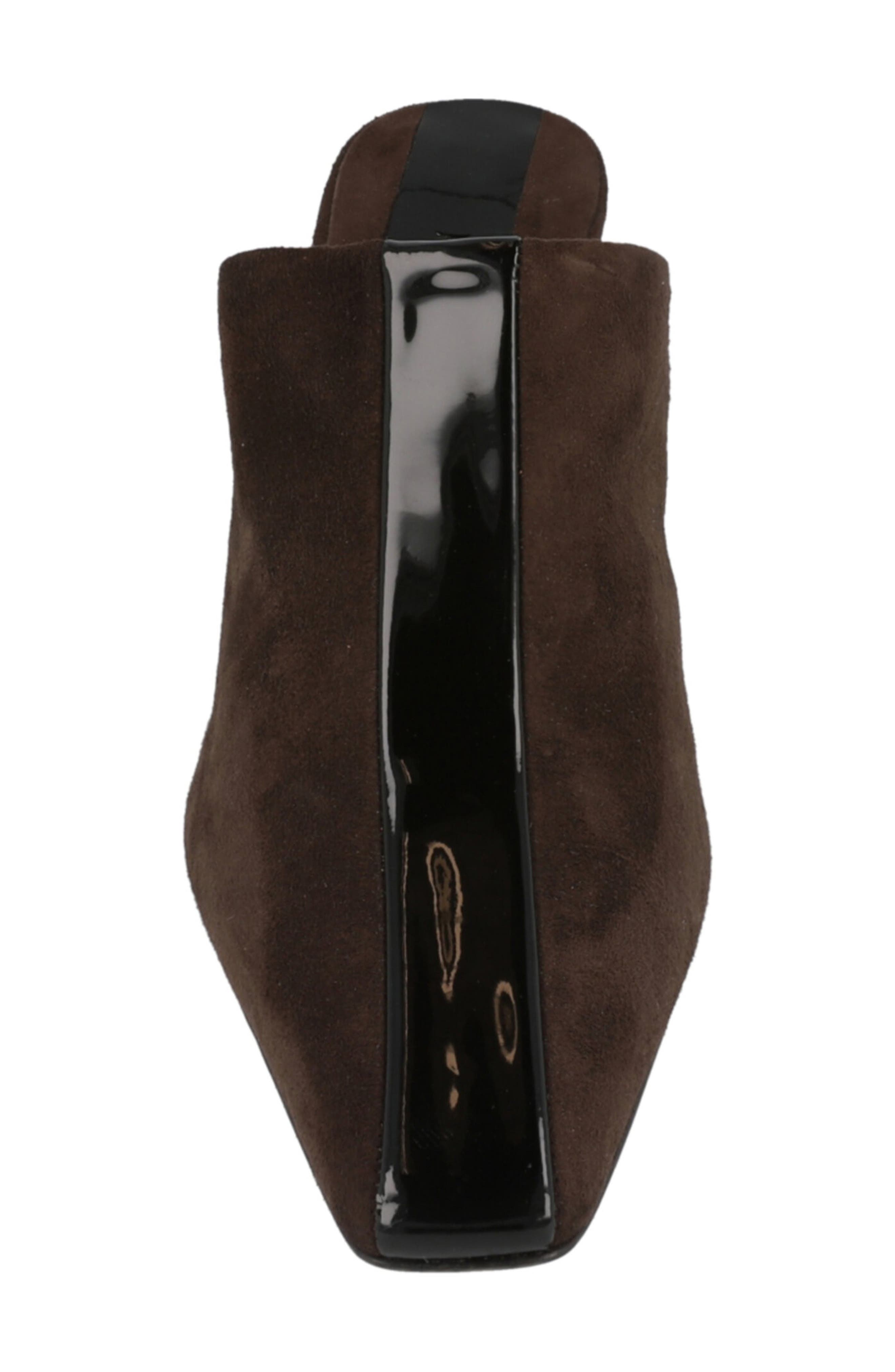 FERRAGAMO Sophye Suede Mule Pump, Alternate, color, Dark Brown