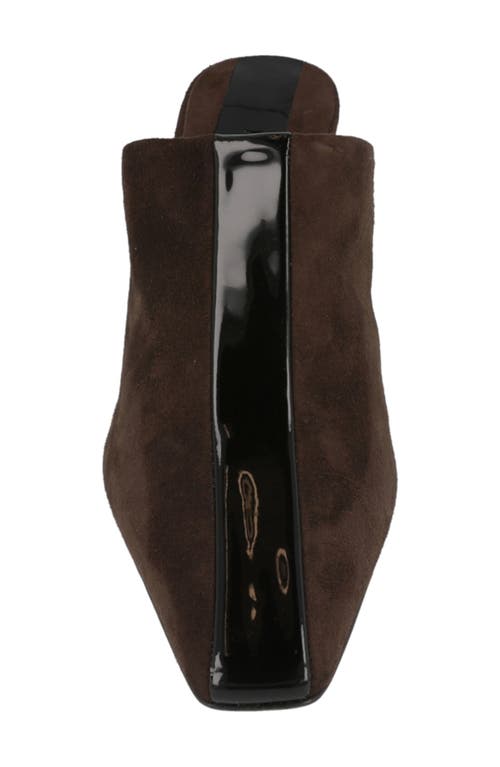 Ferragamo Graph Sophye Suede Mule In Brown