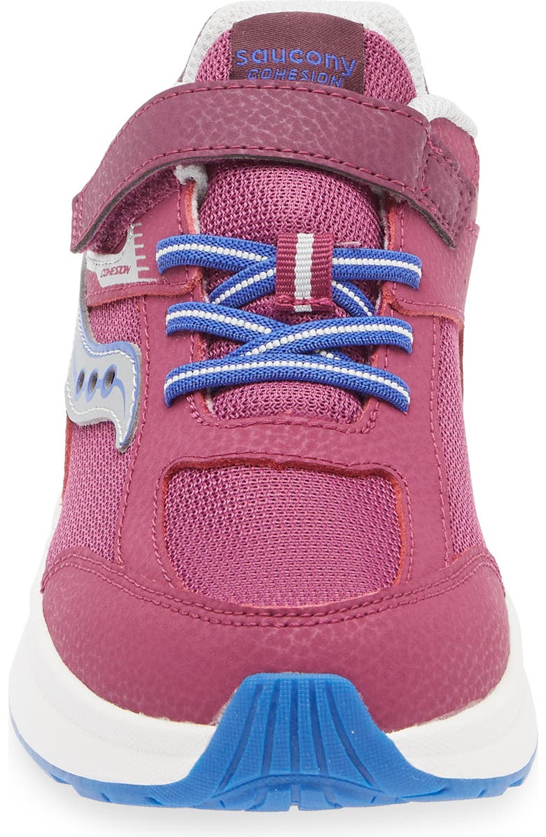 Saucony Kids' Cohesion Kidz A/C Sneaker, Alternate, color, Plum