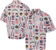Reyn Spooner Men's Reyn Spooner White Milwaukee Brewers Americana Button-Up Shirt