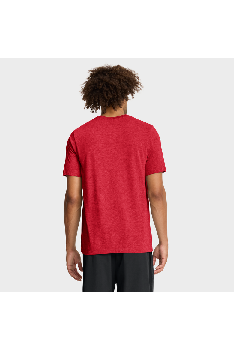 Men's Nike Heather Red Georgia Bulldogs Legacy Mantra Tri-Blend T-Shirt, Alternate, color, Heather Red