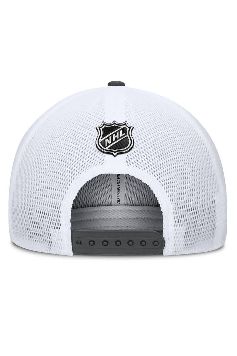 Men's Fanatics Gray/Black Vegas Golden Knights  Authentic Pro A-Frame Rink Adjustable Hat, Alternate, color, Gray