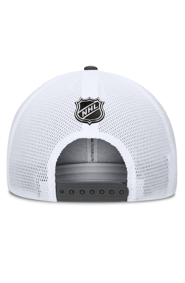 FANATICS Men's Fanatics Gray/Black Vegas Golden Knights Authentic Pro A-Frame Rink Adjustable Hat, Alternate, color, Gray