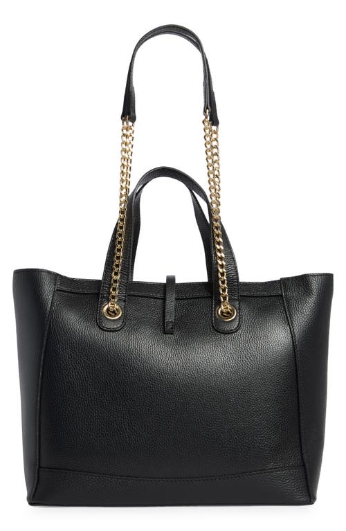 Valentino By Mario Valentino Sophie Medallion Leather Tote Bag In Black