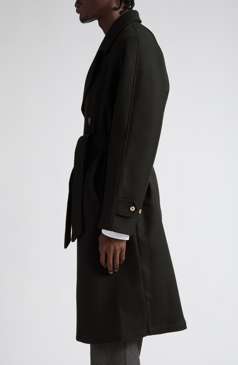 De Bonne Facture Grandad Oversize Belted Wool Trench Coat | Nordstrom