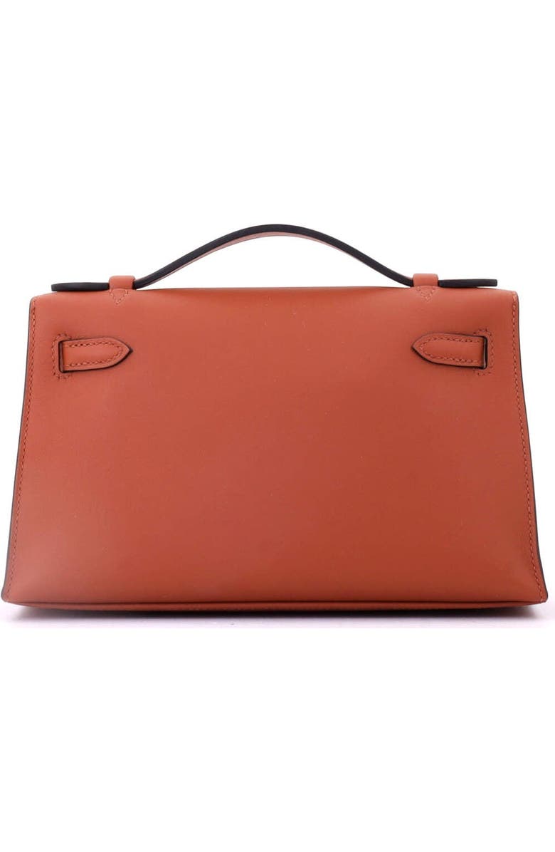 Pre-Owned Hermes Kelly Pochette Swift, Alternate, color, Cuivre