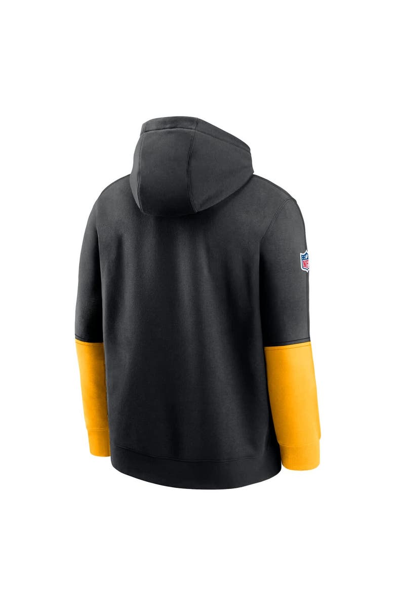 Nike Men's Nike Black Pittsburgh Steelers 2024 Sideline Club Pullover Hoodie, Alternate, color, 