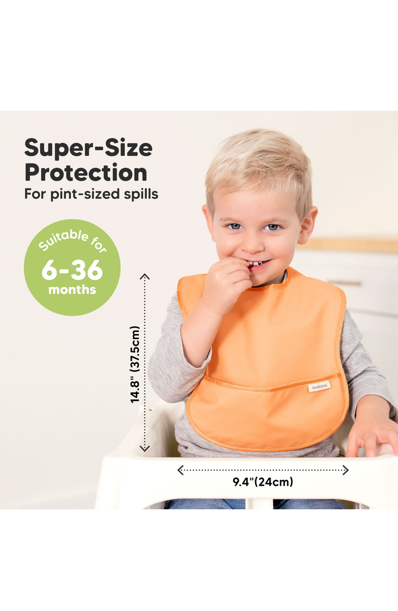 KeaBabies 3-Pack Presto Waterproof Bibs, Alternate, color, Basics