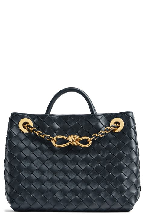 Small Andiamo Chain Leather Shoulder Bag