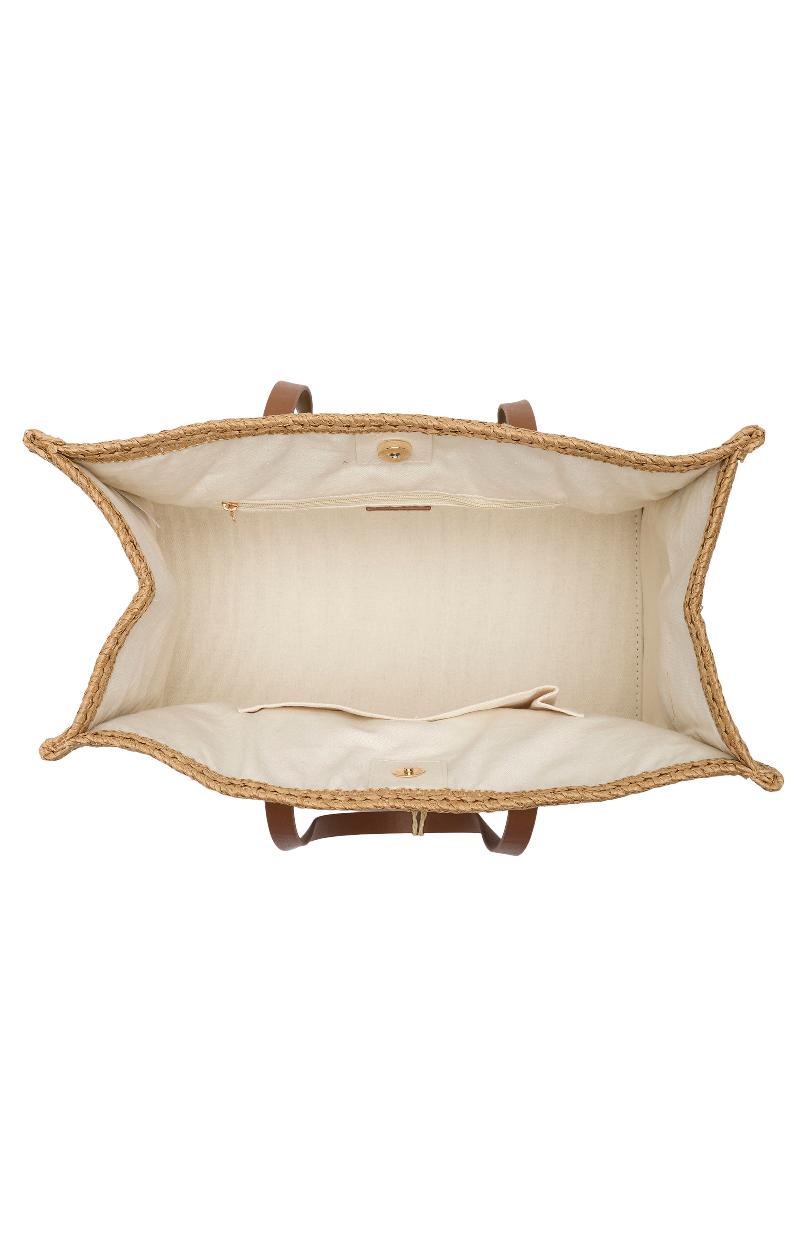 Dolce Vita Citrine Woven Straw Tote, Alternate, color, Brown Multi