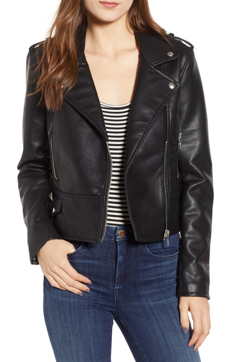 BLANKNYC It Takes Two Moto Jacket, Main, color, 