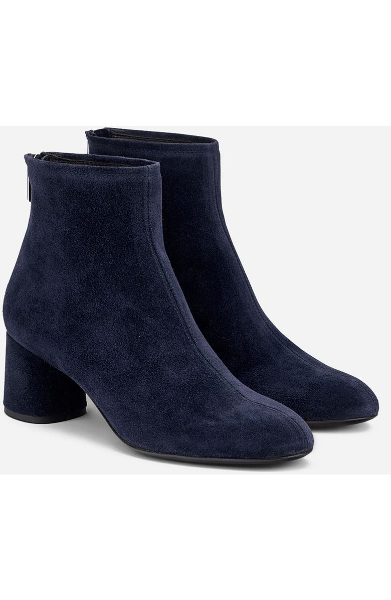 AGL Olga Water Resistant Velour Ankle Boot with Heel, Alternate, color, Night