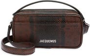 Jacquemus Le Baneto Snakeskin Embossed Leather Camera Bag