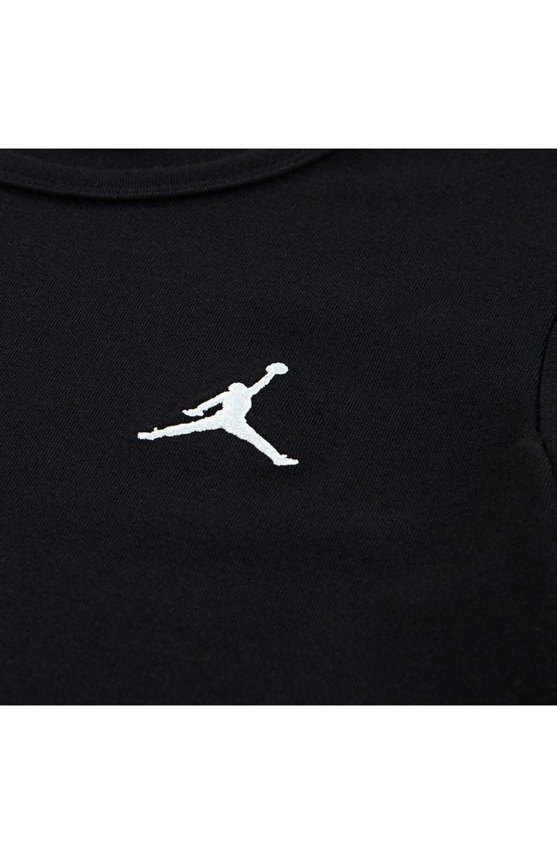 Jordan Kids' Stretch Cotton Blend T-Shirt Dress, Alternate, color, Black