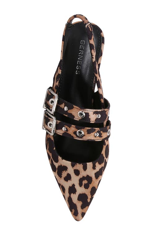 BERNESS BERNESS FABIOLA DOUBLE BUCKLE POINTED TOE SLINGBACK FLAT 