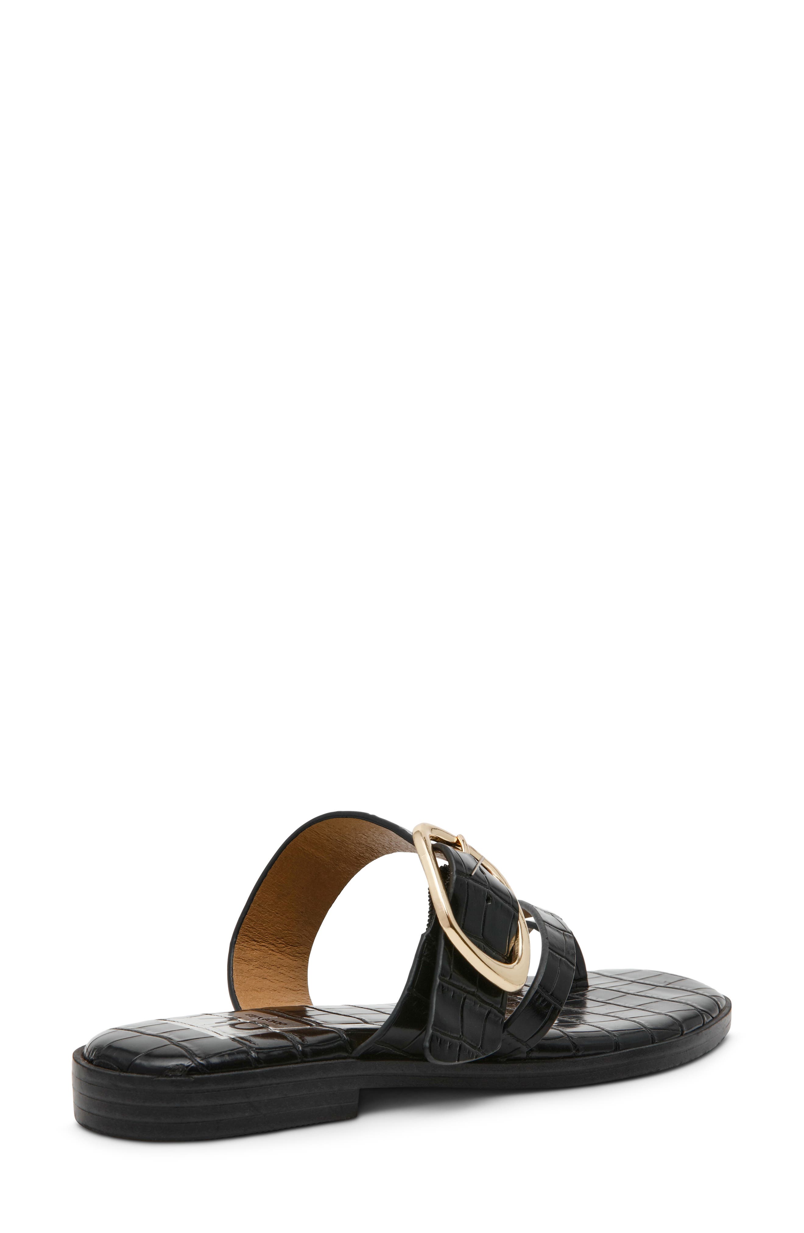 DV by Dolce Vita Makai Toe Loop Buckle Sandal, Alternate, color, Black