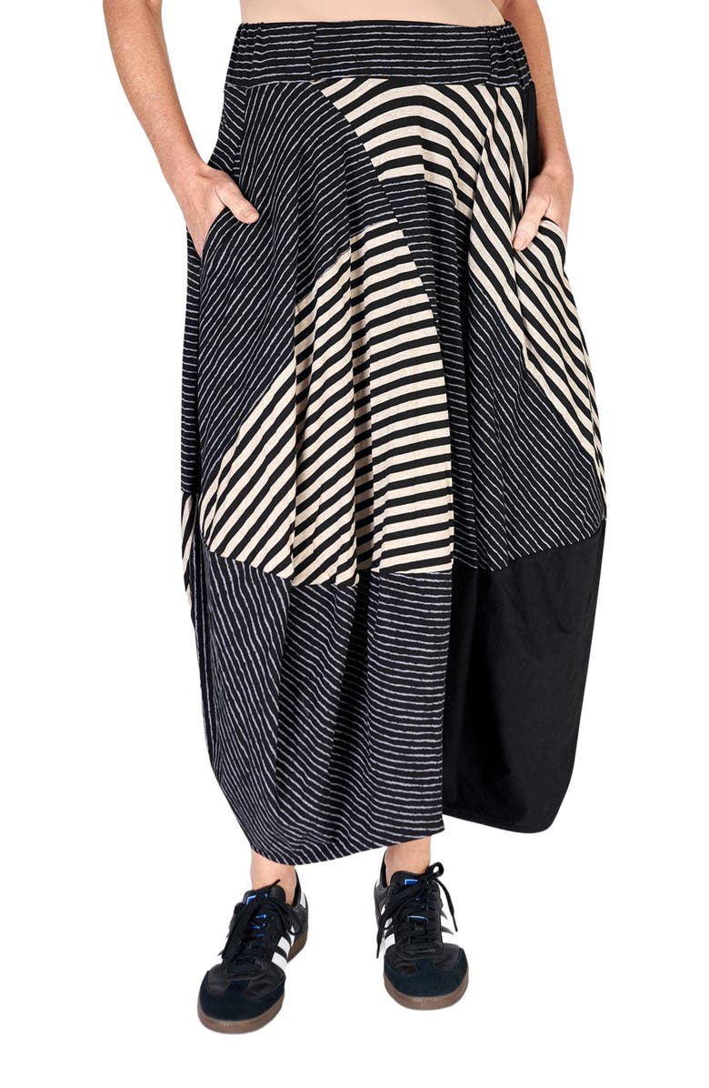 Alembika Patchwork jersey maxi skirt, Main, color, 