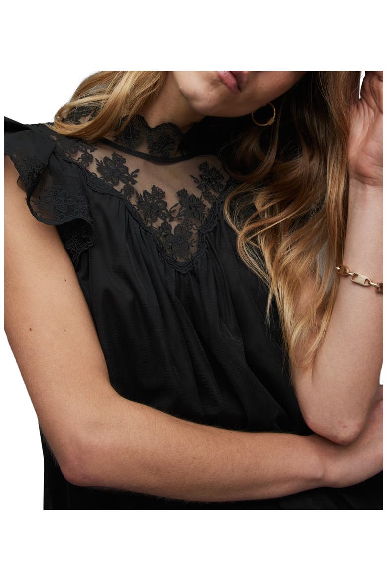 Azura Lace Top, Alternate, color, BLACK