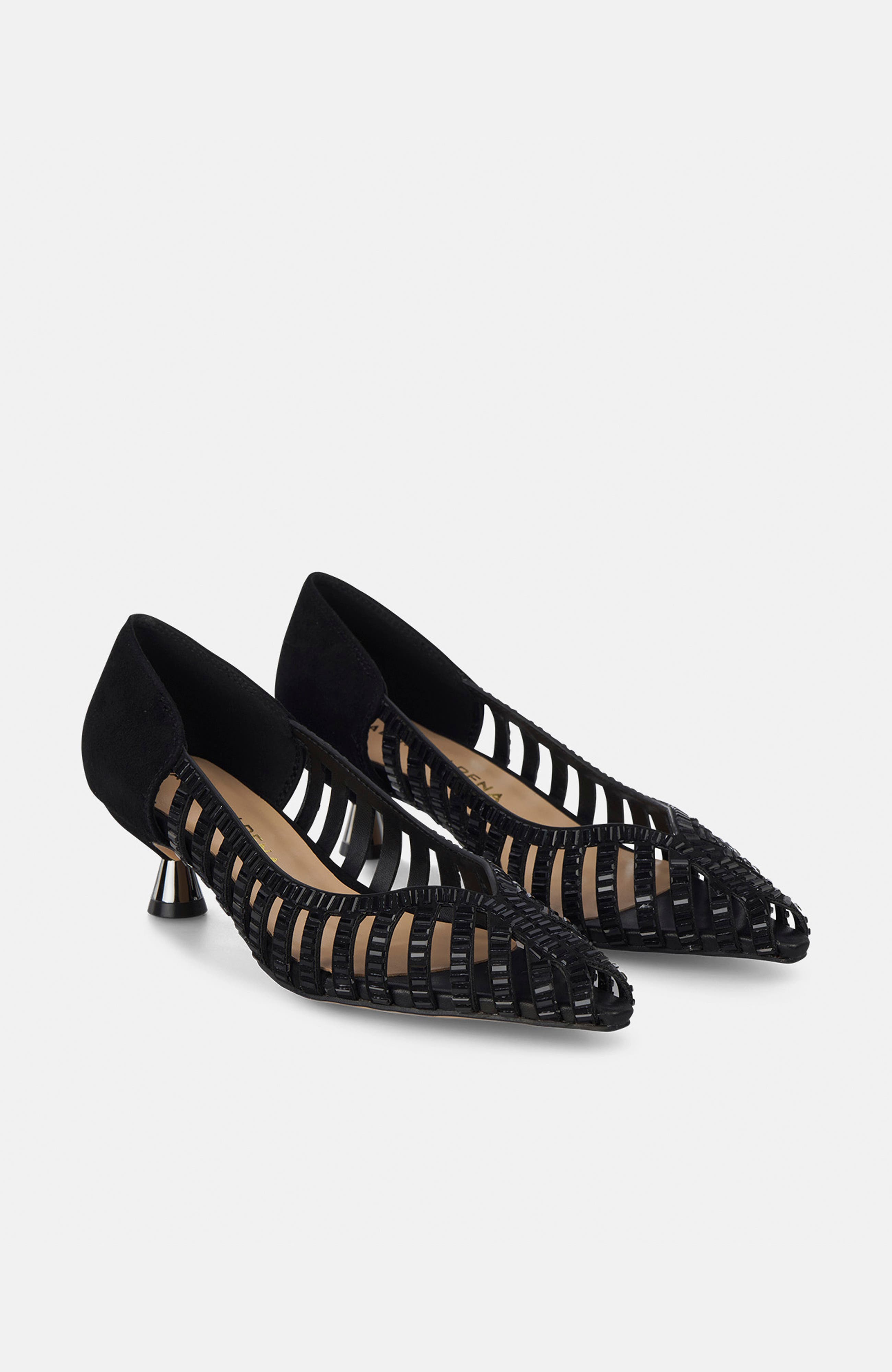 Mini Mirror Effect Shoe, Main, color, Black