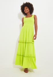 Joe Browns Square Neck Crinkle Maxi Dress