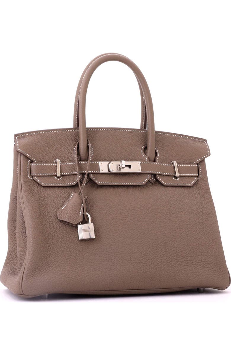 Pre-Owned Hermes Birkin Handbag Grey Togo with Palladium Hardware 30, Alternate, color, Etoupe