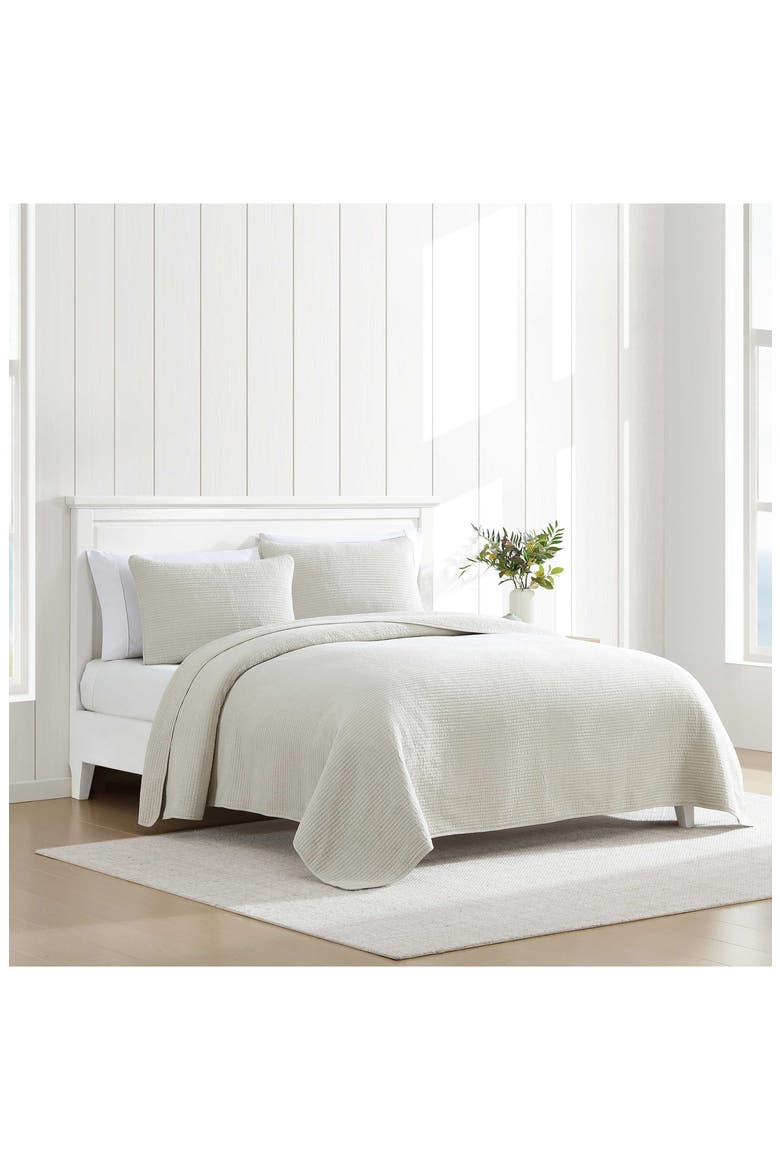 Seashore Stitch King Quilt Sham Set, Alternate, color, BEIGE