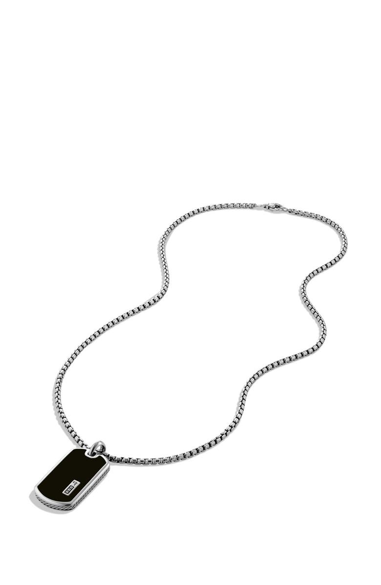 David Yurman Exotic Stone Tag with Semiprecious Stone, Alternate, color, 