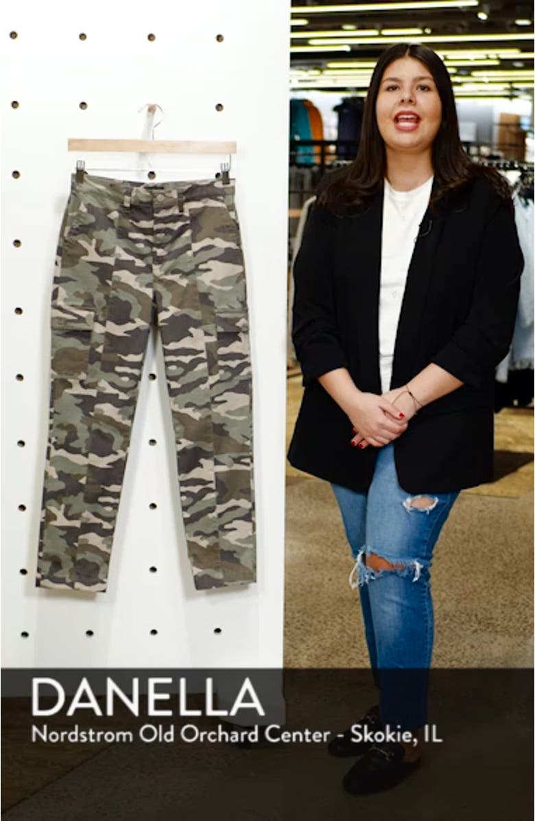 Camo Straight Leg Cargo Pants, sales video thumbnail