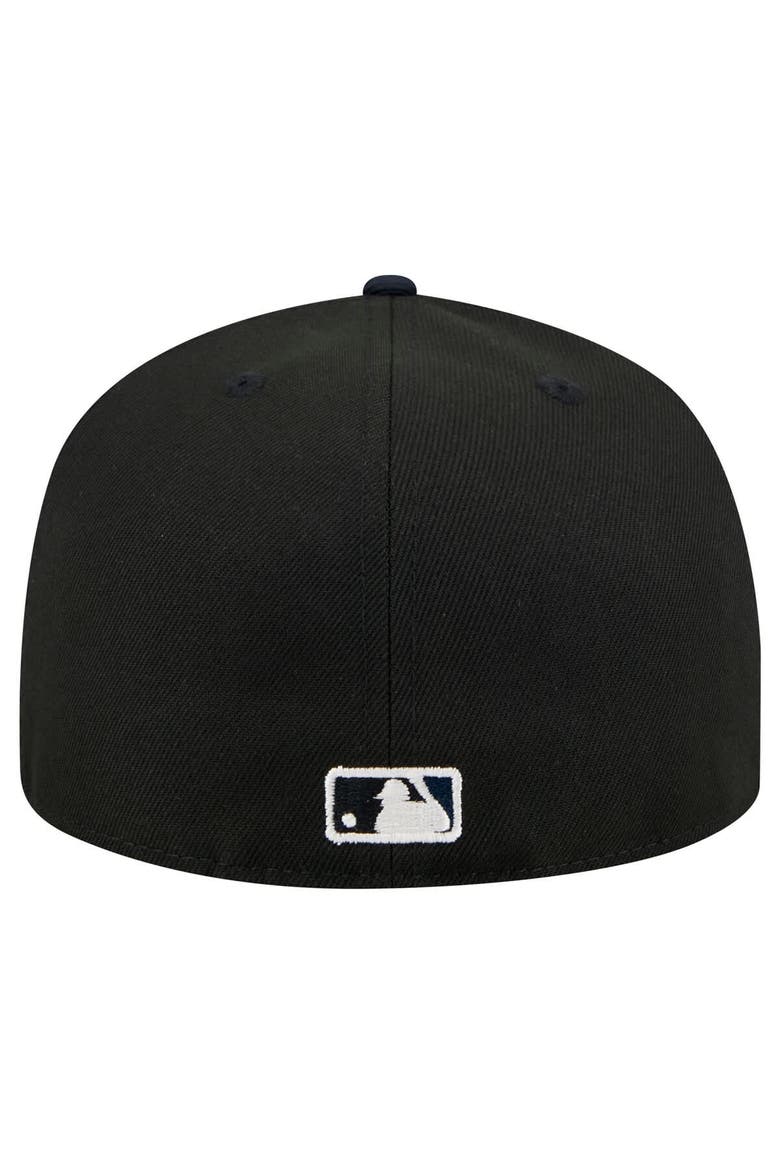 Men's New Era Black Boston Red Sox Shadow Stitch 59FIFTY Fitted Hat, Alternate, color, Black