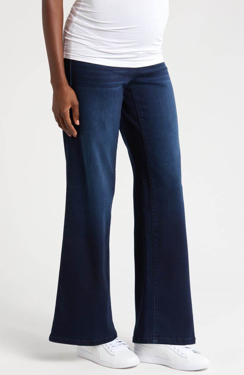 1822 Denim Over the Bump Wide Leg Maternity Jeans, Alternate, color, 
