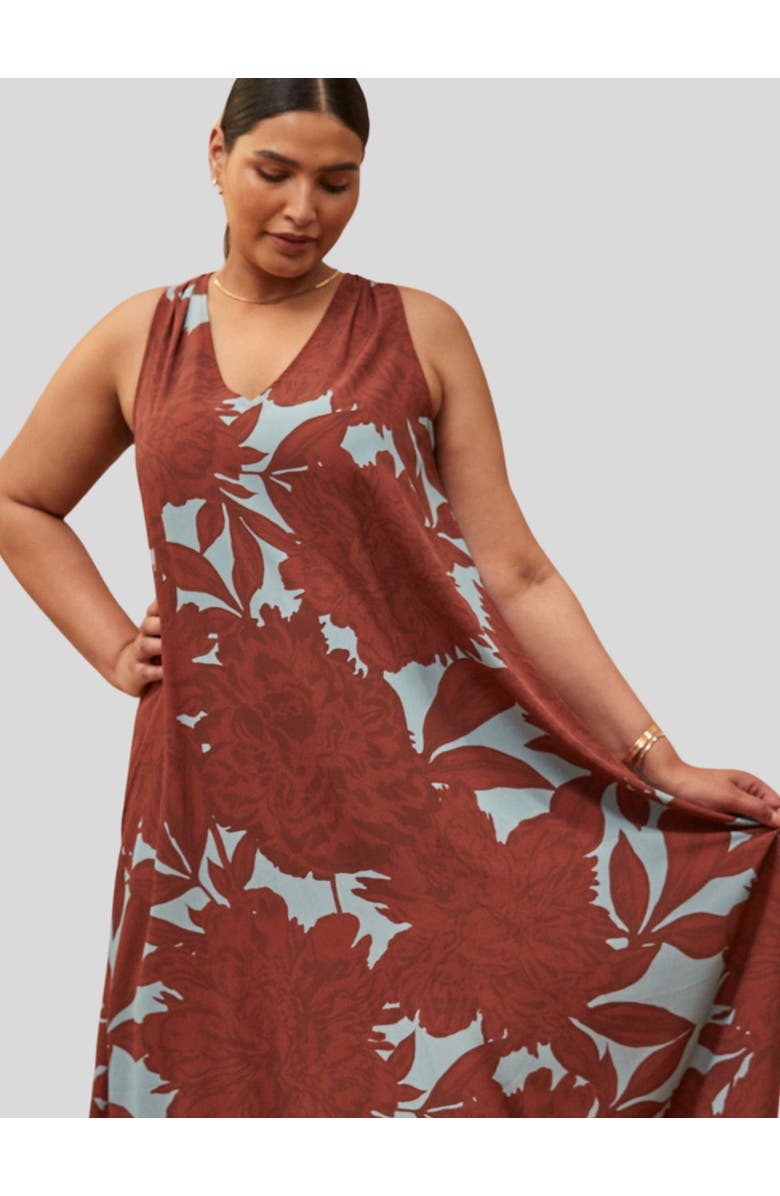 Live Unlimited Maxi Sun Dress, Alternate, color, Brown