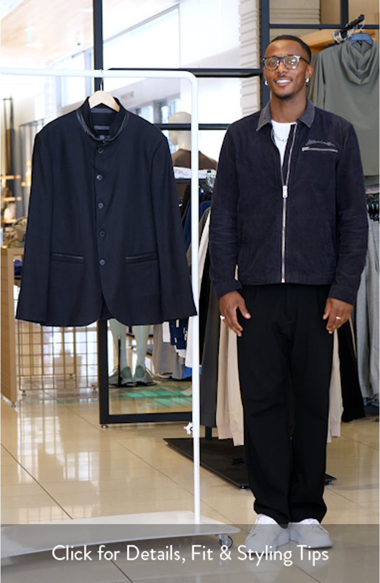 Anson Slim Fit Black Twill Jacket, sales video thumbnail