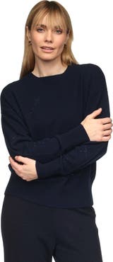Brodie Pure Cashmere Stargazer Hotfix Crewneck Sweater