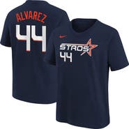 Nike Youth Nike Yordan Alvarez Navy Houston Astros Fuse City Connect Name & Number T-Shirt