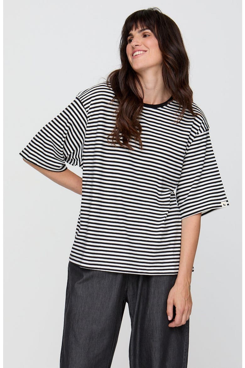 Organic Cotton Elsie Oversized T-Shirt, Main, color, Stripes