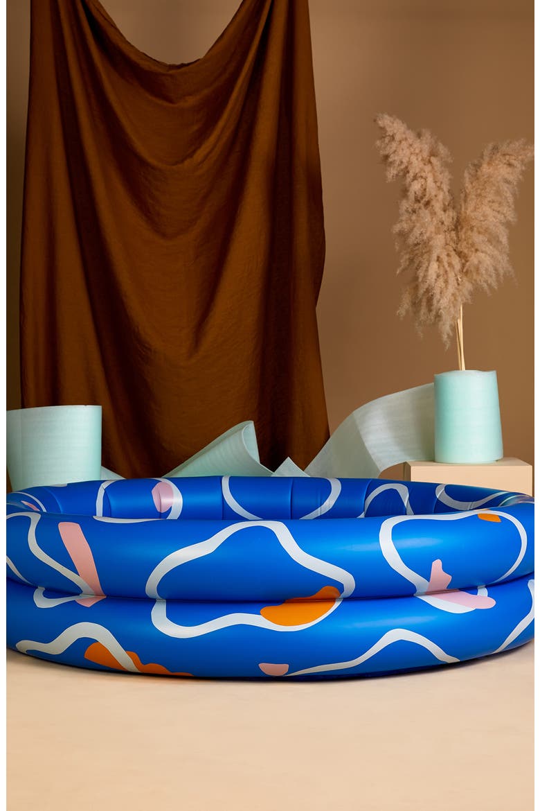 Slowdown Studio Artist Collaboration Inflatable Pool, Alternate, color, BLUE